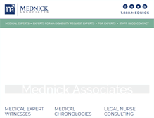 Tablet Screenshot of mednickassociates.com